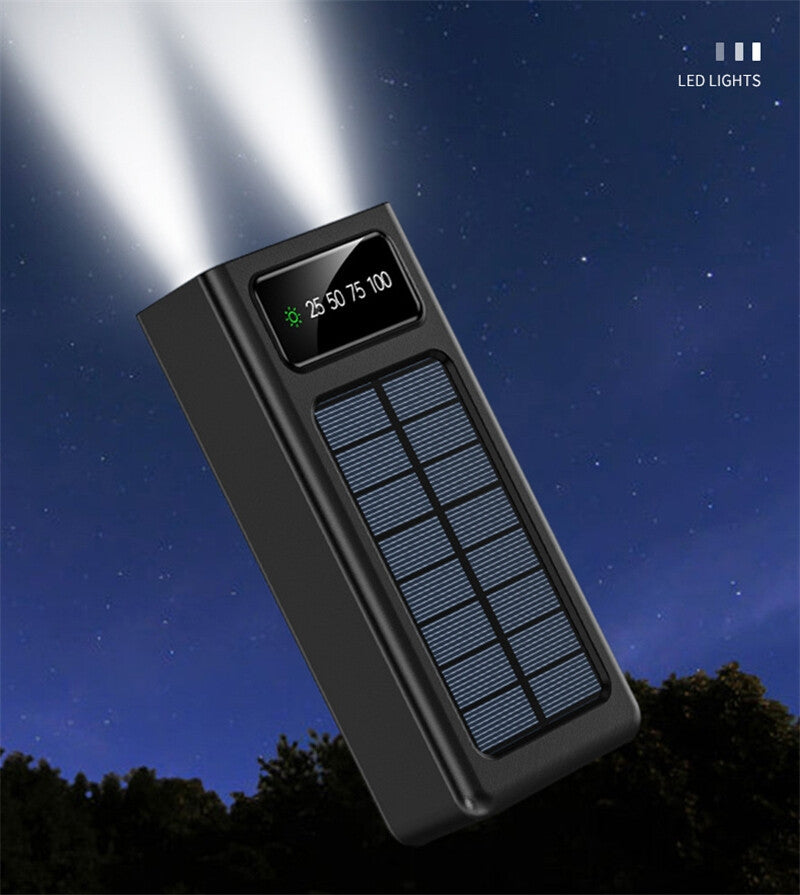 Chargeur Solaire Portable à 4 Câbles