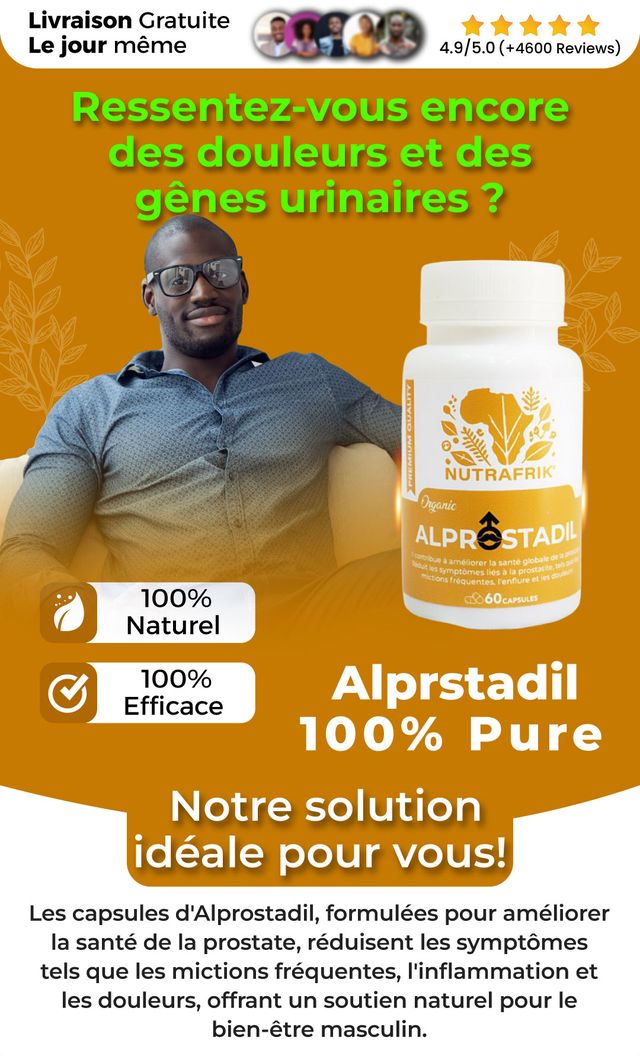 ALPROSTADIL NUTRAFRIK : complément pour prostate