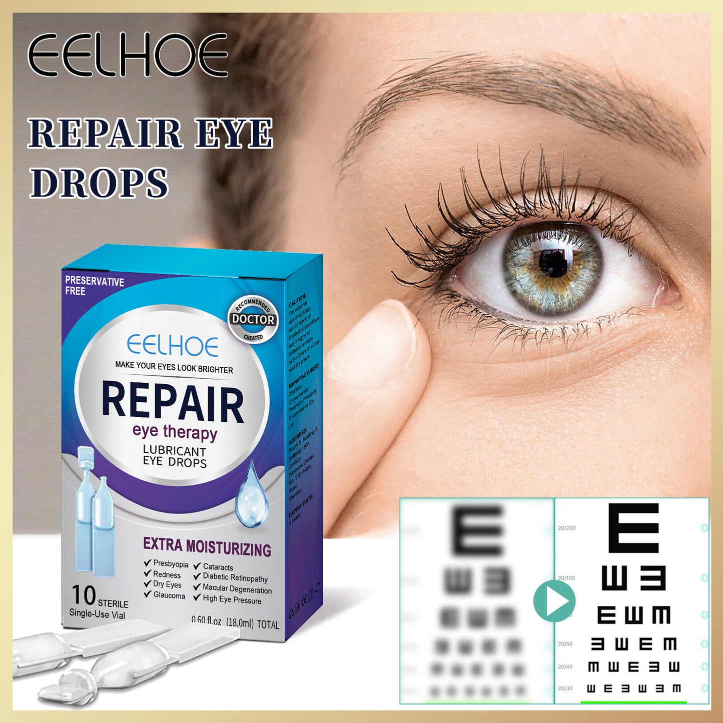 Gouttes pour Soulager et Protéger Vos Yeux